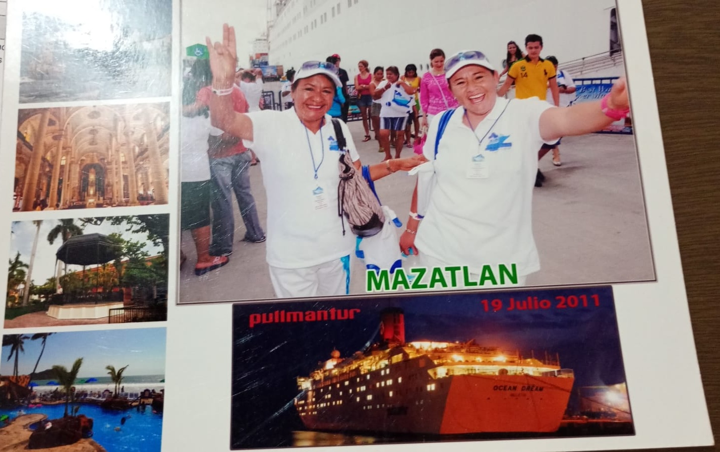Mercedes Rodríguez y una compañera durante una convivencia en Mazatlán en 2011